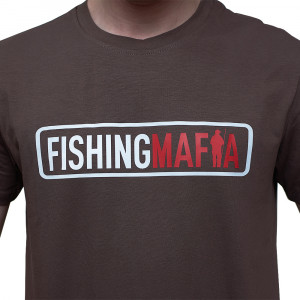 Футболка “Fishing Mafia”, цвет Коричневый